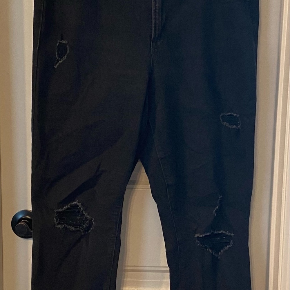 Old Navy Black Power Slim Straight Jeans